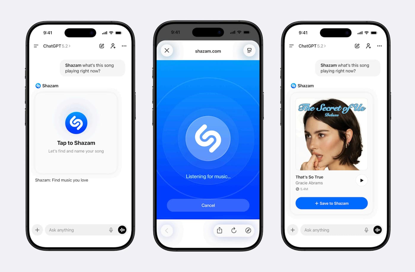 A ChatGPT Shazam integrációja új szintre emeli a zeneazonosítást