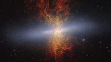 A James Webb 16,5 millió csillagot fedezett fel a Szivar-galaxis pora mögött