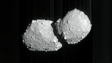 A Hayabusa2 szonda 100 millió kilométerről fotózta le a kétfejű Ryugu aszteroidát