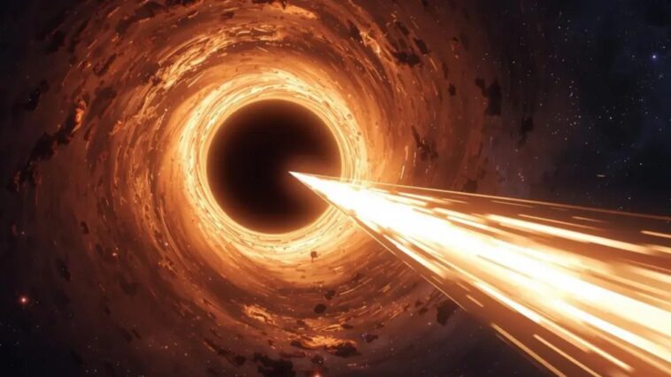 A szomszédos galaxis falánk fekete lyuka az ősi univerzum titkait tárja fel