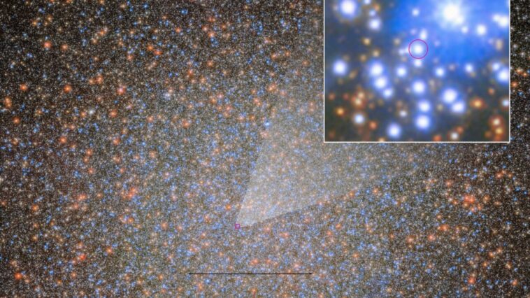 Az Omega Centauri első csillagtömegű fekete lyukát egy csillag alig látható imbolygása fedte fel