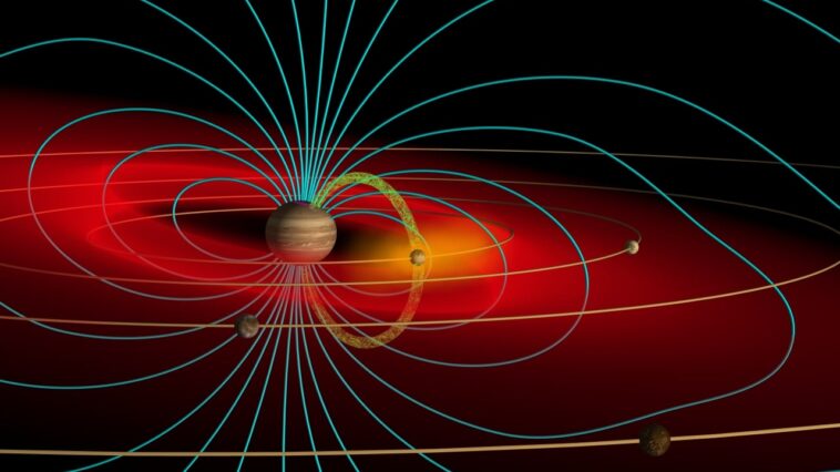 A Juno új adatai szerint hullámzik a Jupiter mágneslemeze