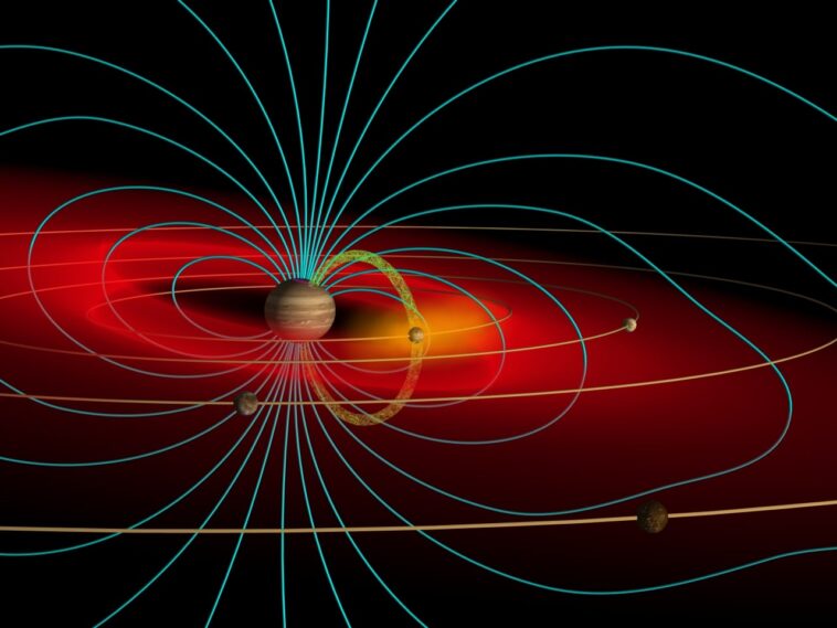 A Juno új adatai szerint hullámzik a Jupiter mágneslemeze